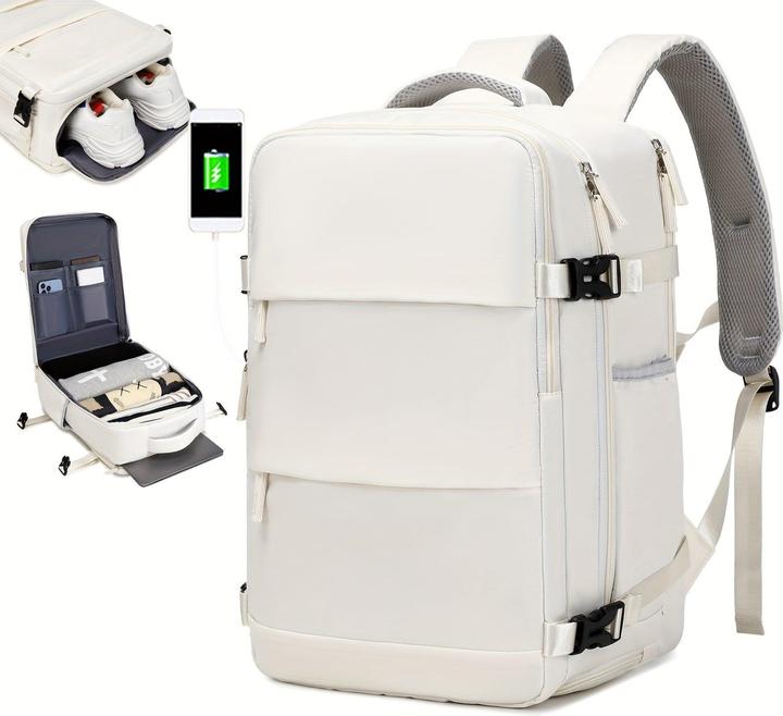 Only-Bags.Store Travel Backpack With Shoes Compartment, Large Capacity Business Computer Daypack, Outdoor Travel