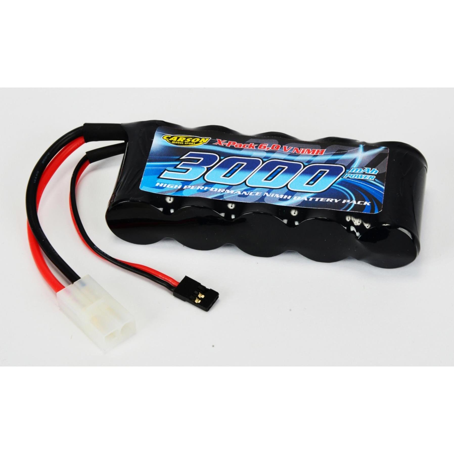 Thumbnail - Carson Racingpack NiMH-RX-Pack-6V-SubC3000mAh-TAM/JR (6 V, 3000 mAh)