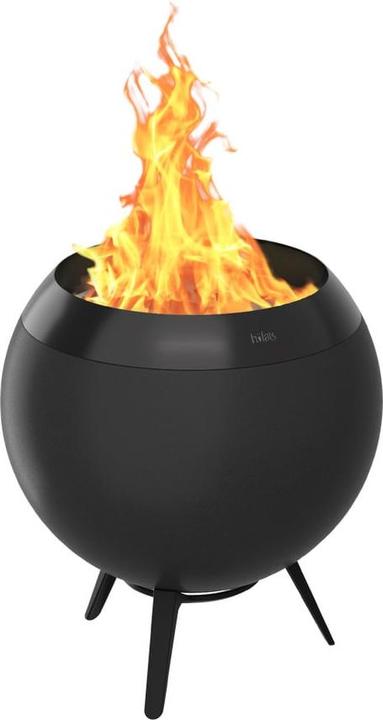 Höfats MOON 45 all black Feuerkorb mit niedrigem Fuss (45 cm)