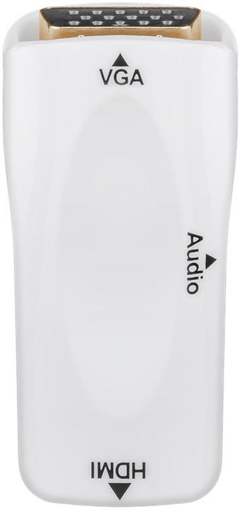 Produktbild Goobay Komapkter HDMI™ / VGA-Adapter inkl. Audio (HDMI, 2.20 cm)