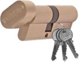 Gerda SPARTA WK-WA-451 E1 40/40 insert with knob - brass (Mortise lock)
