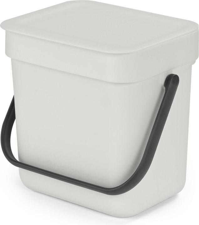 Actual product image Brabantia Compost Bucket Sort & Go 3 l, Light Grey (3 l)