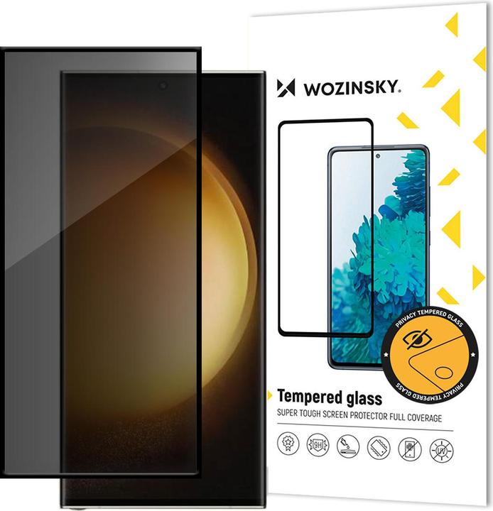 Produktbild Wozinsky Privacy Glass Tempered Privacy Glass with Anti-spy Filter for Samsung Galaxy S24 Ultra (1 Stk., Samsung Galaxy S24 Ultra)
