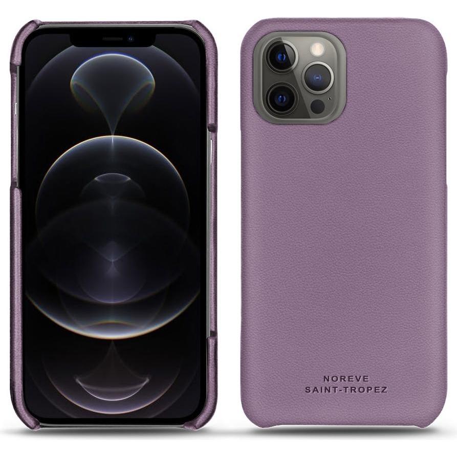 Noreve Lederschutzhülle (Apple iPhone 12 Pro Max), Smartphone Hülle, Violett