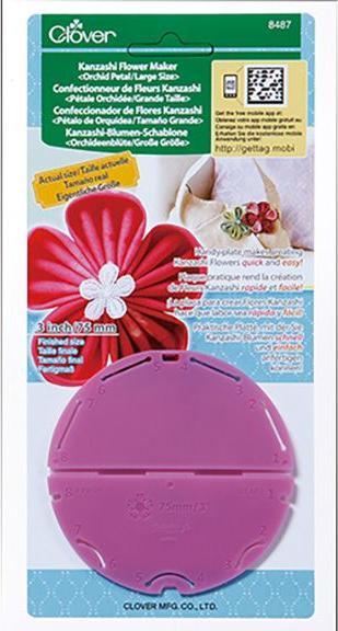 Produktbild Clover Kanzashi Blume Orchideenblüte/grosse Grösse