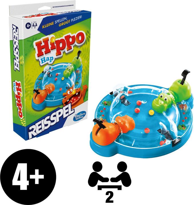 Actual product image Hasbro Gaming Hippo Hap Reisspel (Dutch, 2 Players)