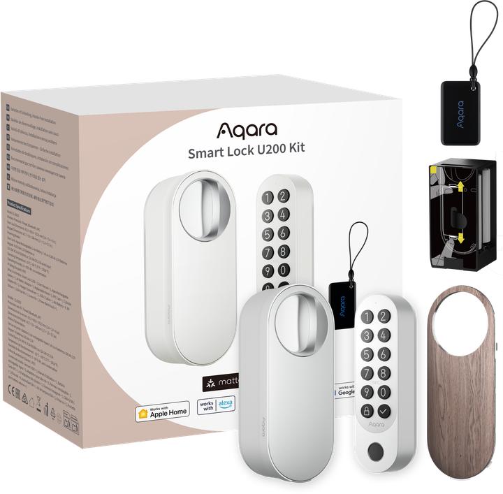 Image du produit Aqara Smart Lock U200 (Empreinte digitale, Smartphone, Combinaison électronique de chiffres, Carte clé)