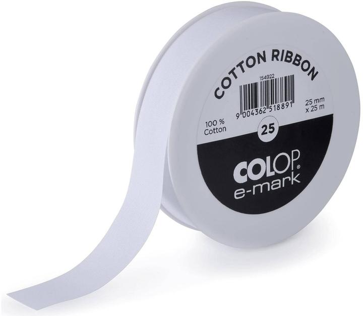 Colop Baumwollband 25mmx25m