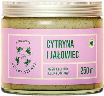 Produktbild Mydlarnia Cztery Szpaki Aufhellendes Zuckerpeeling Zitrone und Wacholder 250ml (250 ml)