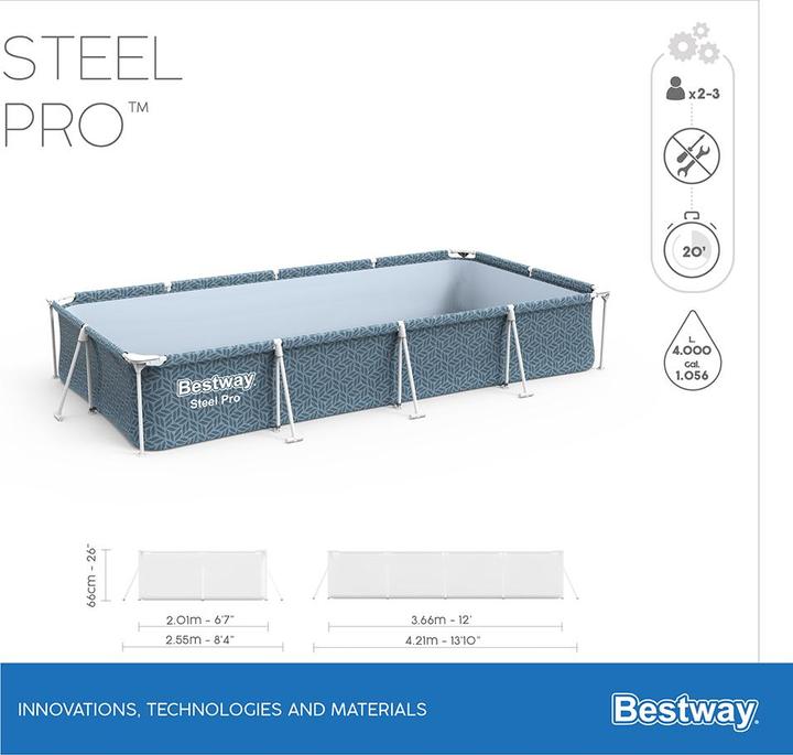 Produktbild Bestway Steel Pro Pool Set (3000 x 2010 x 660 mm)