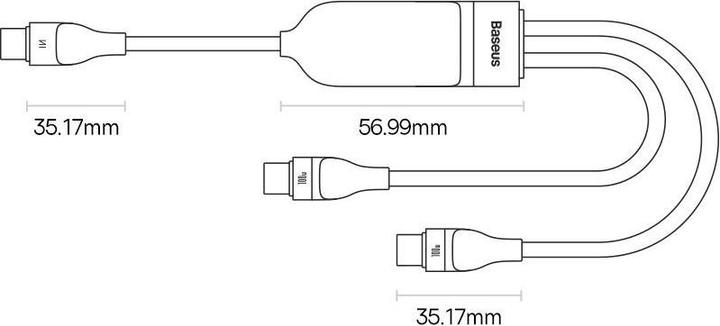 Image du produit Baseus 2in1 (1.50 m, USB 2.0, 100 W)