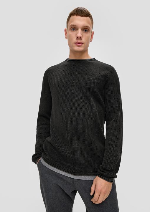 Image du produit s.Oliver Strickpullover Strickpullover aus reiner Baumwolle (L, S)