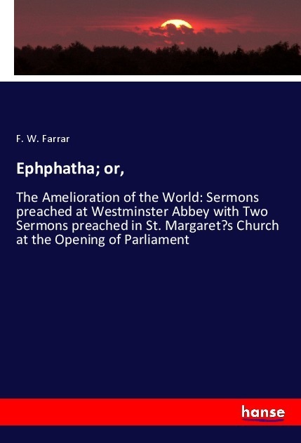 Produktbild Ephphatha or (Deutsch, F. W. Farrar, 2020)