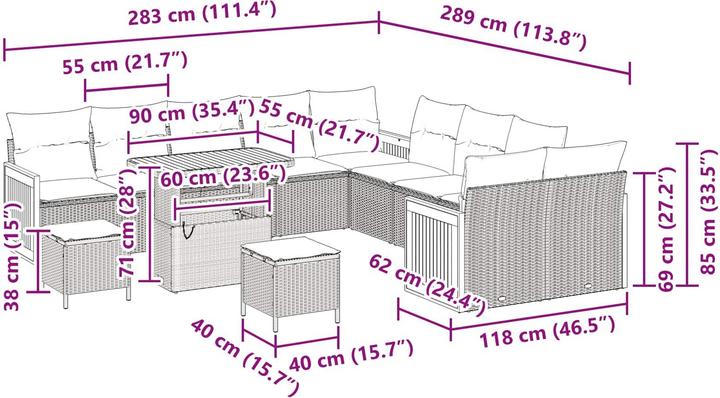 Produktbild vidaXL Zoe