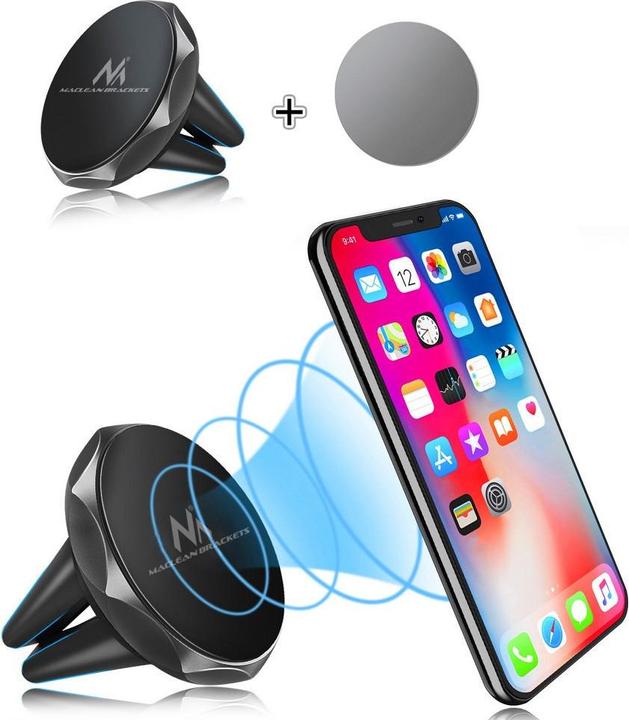 Produktbild Maclean Universal Auto Handyhalterung für Lüftung Magnetischer Telefonhalter KFZ Magnet Smartphone Magnet...