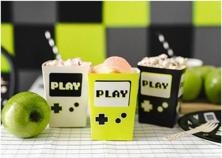 Actual product image Partydeco PopCorn box - Play (6 pieces) (6 x)