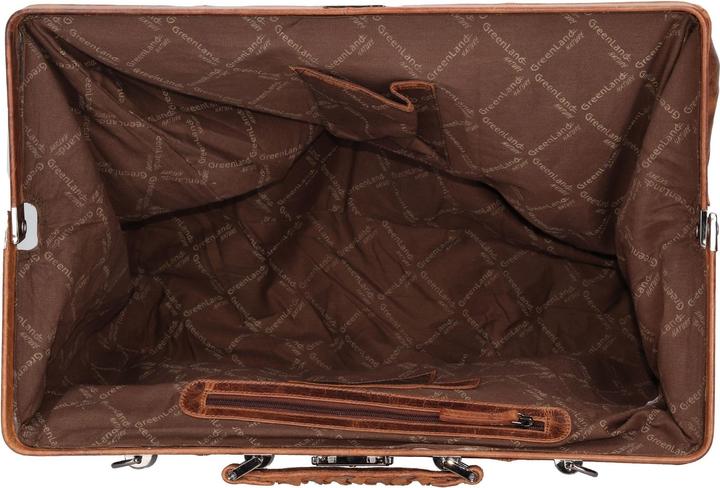 Immagine prodotto Greenland Nature Montana Borsa da viaggio Weekender RFID in pelle 51 cm (37 l)