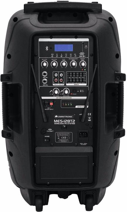 Actual product image Omnitronic MES-12BT2 Wireless PA System