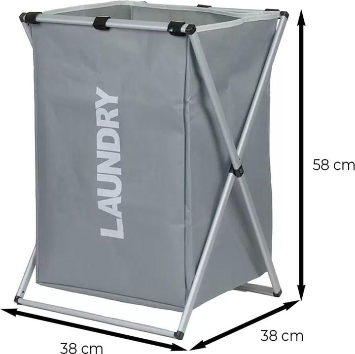 Actual product image König Design 3 Stück Wäschesammler Fächer Wäschebox Wäschetruhe Wäschetrenner Wäschesortierer