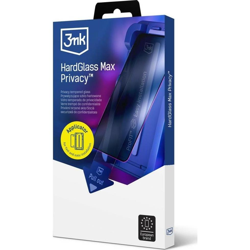 3MK tvrzené sklo Hardglass Max Privacy Framefit pro Samsung Galaxy S26 (Samsung Galaxy S26), Pellicola protettiva smartphone, Trasparente