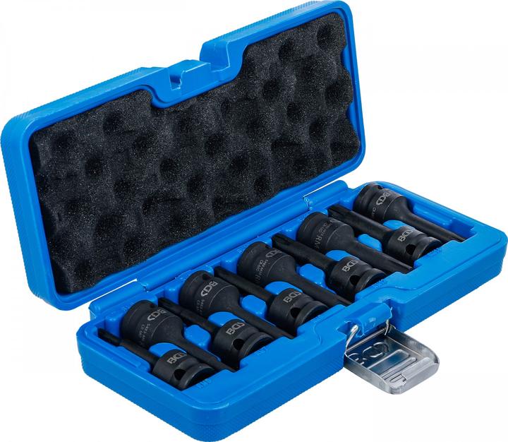 Actual product image BGS Impact Bit Socket Set 12.5 mm (1/2") Drive Spline (for Ribe) M5 - M14 9 pcs. (Wedge profile (for Ribe) M5 - M14)