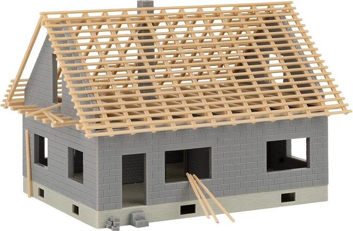 Actual product image Faller House under construction with crane
