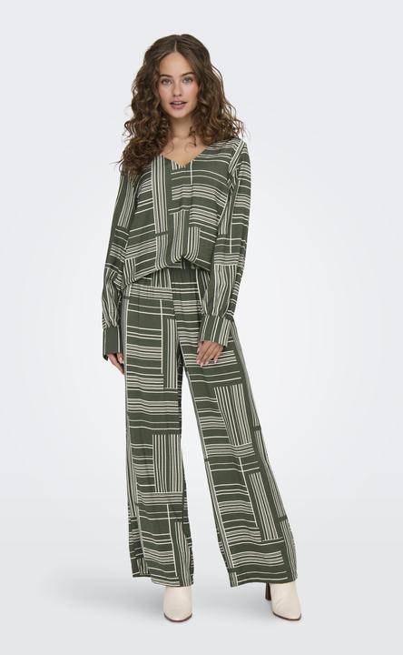 Actual product image JdY JDYTROYA Mid waist straight cut slim fit trousers Trousers (32)