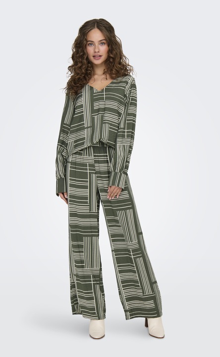 Actual product image JdY JDYTROYA Mid waist straight cut slim fit trousers Trousers (XXL)