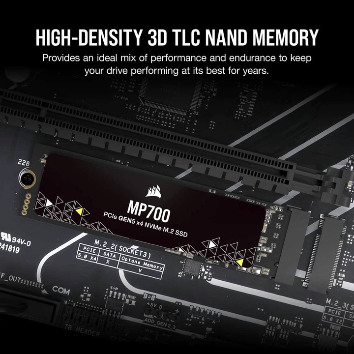 Productafbeelding Corsair MP700 (1000 GB, M.2 2280)