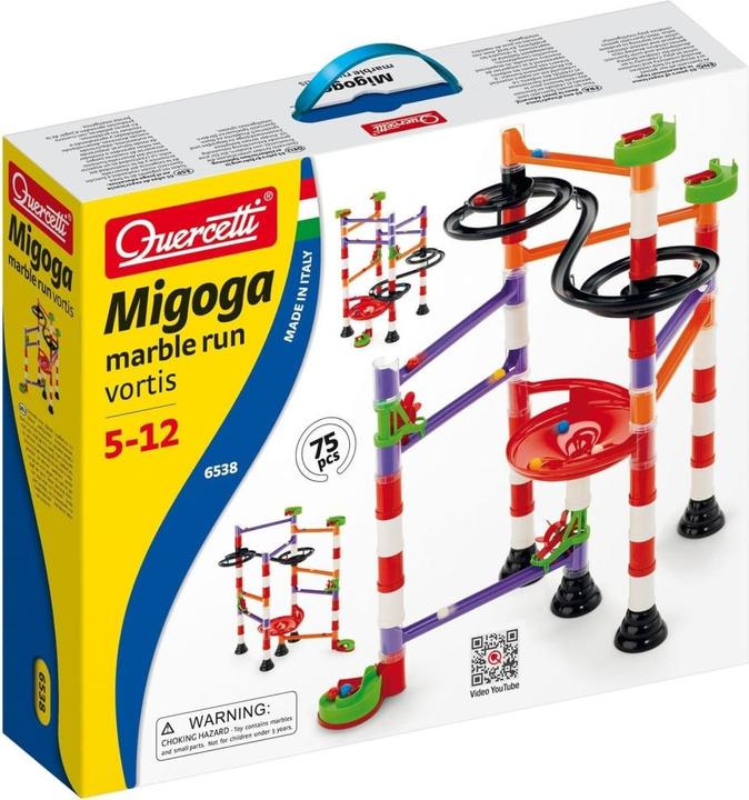 Actual product image Quercetti Marble Track Migoga Run Vortis (75 pcs)