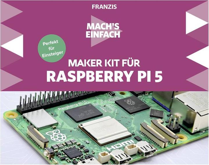 Actual product image Franzis Maker Kit for Raspberry Pi 5