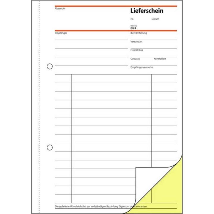 Image du produit Sigel AKTION: 2 Lieferschein mit Empfangsschein Formularbücher + GRATIS 1 Notizbuch SN200 A5 (40 x)