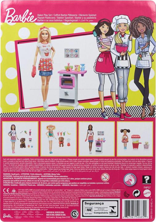 Actual product image Barbie Bakery Chef Doll and Playset
