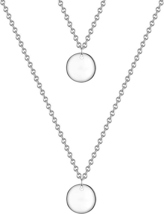 Immagine prodotto Glanzstücke München Cerchio da donna in argento sterling 45,0 cm di lunghezza base + 5,5 cm di estensione - 31530 (Argento sterling rodiato, 45 - 50,5 cm)