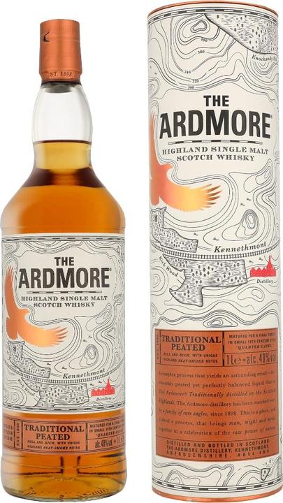 Ardmore Traditional Peated Highland Single Malt Scotch Whisky mit Etui