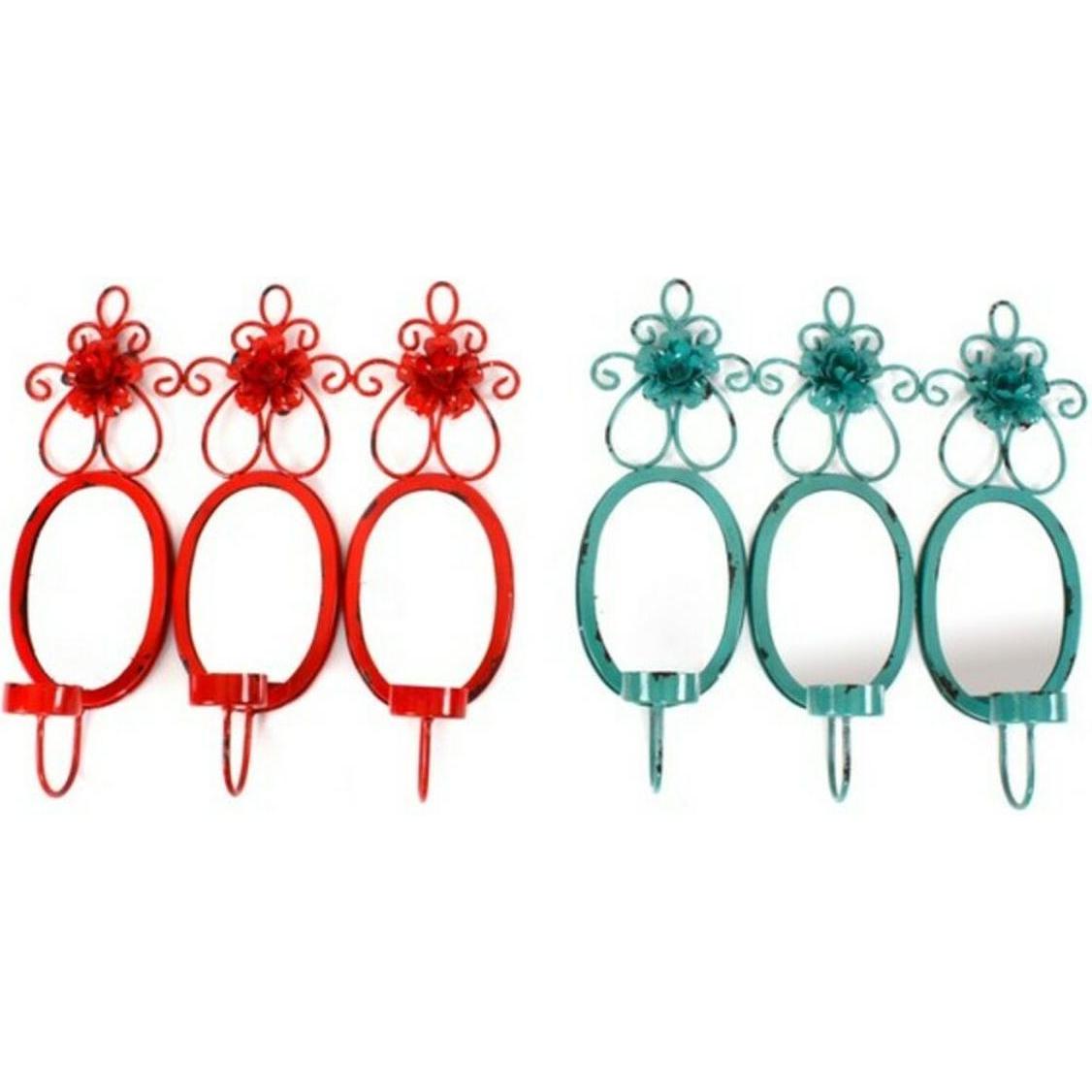 DKD Home Decor, Specchio, Wall mirror 37 x 38 x 8,5 cm (3 Pieces) (2 Units) (37 x 8.50 cm)