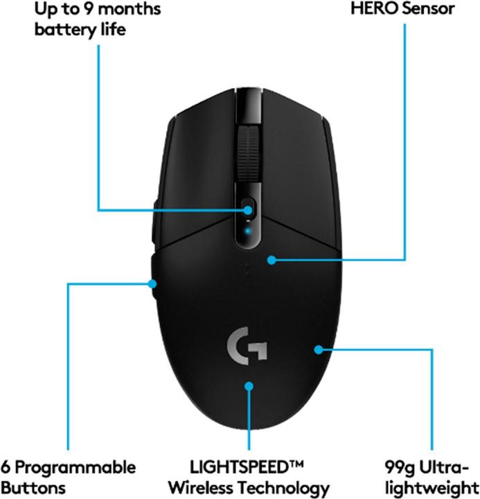 Image du produit Logitech G G305 Lightspeed (Sans fil)