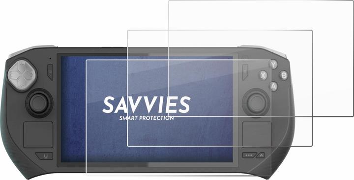 Actual product image Savvies 3x Smart Glass - 9H Hybrid Glass Screen Protector for Zotac Gaming Zone