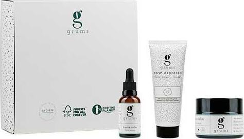 Immagine prodotto Grums The Facial Box (face scrub + face cream + face serum) (Set per la cura del viso)