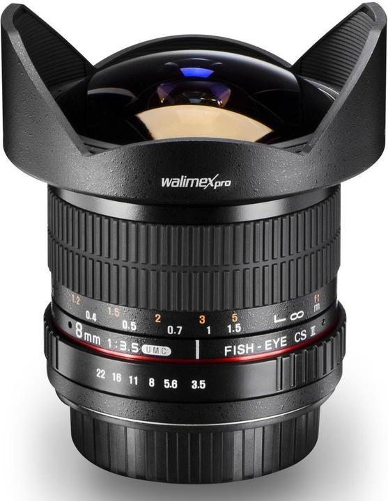 Produktbild Walimex pro Pro Objektiv 8mm, f/3.5 II VDSLR Fisheye, Nikon (Nikon F, APS-C / DX, Micro Four Thirds)