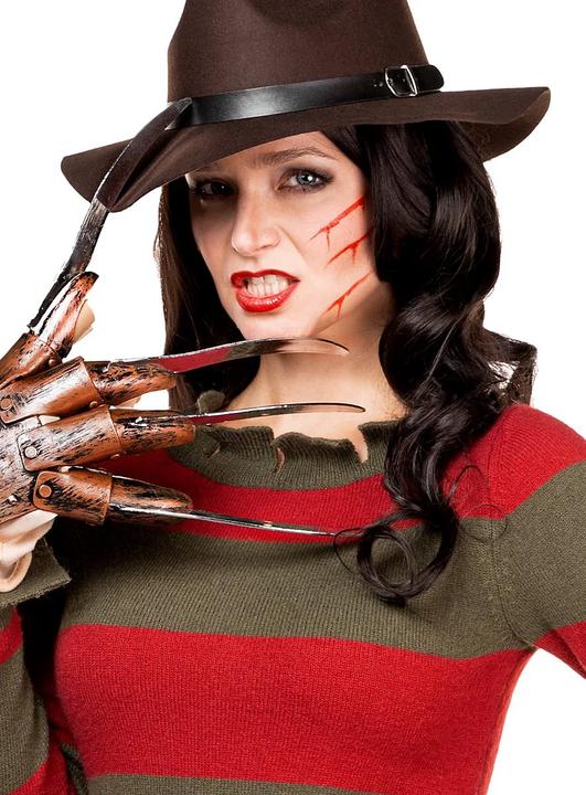 Produktbild Metamorph Freddy Krueger Kostüm für Frauen mit Hut und original Handschuh (M)
