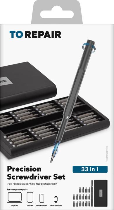 Immagine prodotto SBS Set di cacciaviti di precisione 33 in 1 con impugnatura in alluminio