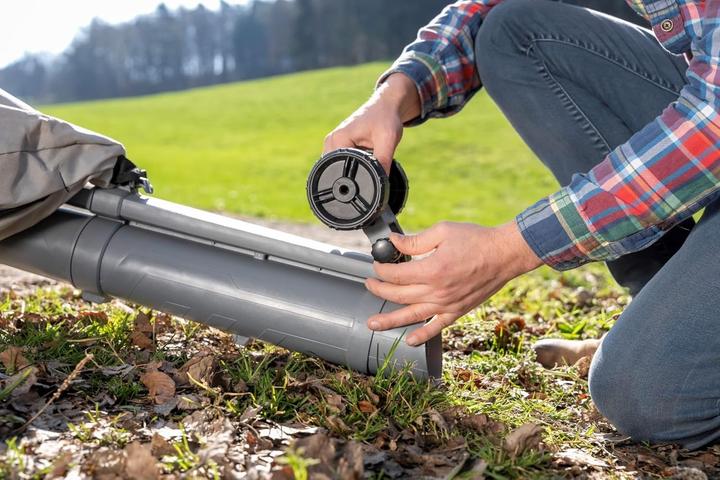 Actual product image Ikra 3-in-1 Leaf Vacuum Blower Shredder with 2 Rechargeable Batteries & Dual Charger (Rechargeable battery operated, Leaf blower, Leaf vacuums)