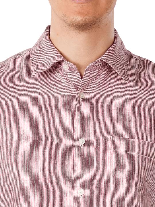 Actual product image Marc O'Polo Kent Collar Shirt Regular Fit Multi/Tall Poppy (M)