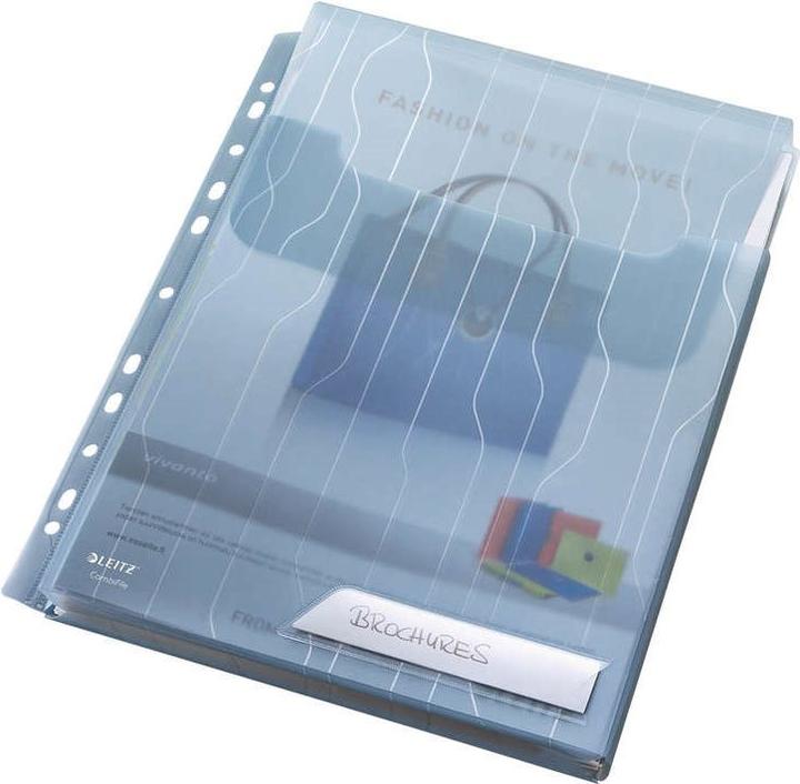 Produktbild Leitz Sicht-/Prospekthülle CombiFile Maxi, A4, PP, blau 0,20 mm, genarbt, Kombination aus Prospekthü (A4, 3 x)