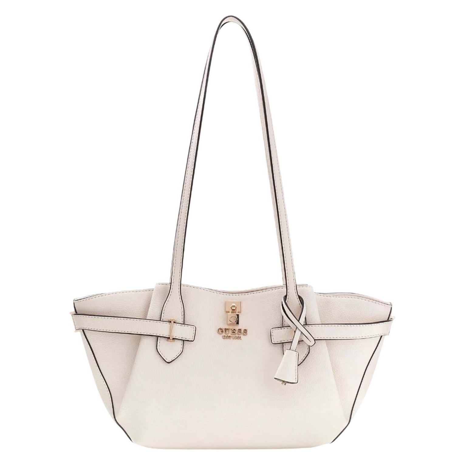 Guess, Damen, Handtasche, Yesba Girlfriend Shoulder Satchel Bag, Beige