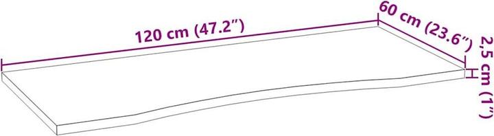 Produktbild vidaXL Macie (120 x 60 x 2.5 cm)