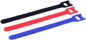 Productafbeelding Shiverpeaks BASIC-S Klittenband, 145 x 11 mm, gekleurd met tule, van kunststof, snel en gemakkelijk. (Klittenband kabelbinder, 145 mm, 12 Pcs.)