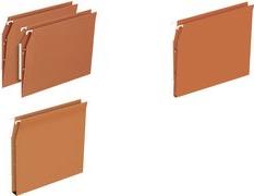 Actual product image Elba Dossiers suspendus DEFI FLEX, pour armoire, fond 30 mm orange, carton kraft 230 g/m2, entr'axe: 330