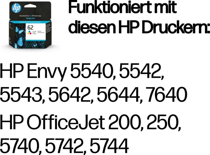 Immagine prodotto HP 62 (M, C, Y)